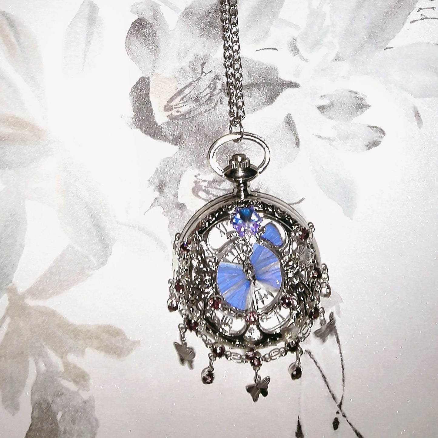 Butterfly Pocket Watch